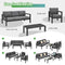 Premium Outdoor Aluminum Furniture Set For Backyard & Poolside, 4PCS (SAK73532) - Saksby Wholesale - Customized View