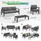 4pcs Outdoor Furniture Set For Backyard Poolside SAK73532 Saksby - Different Combinations
