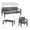 4pcs Outdoor Furniture Set For Backyard Poolside SAK73532 Saksby - Dimensions