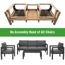 4pcs Outdoor Furniture Set For Backyard Poolside SAK73532 Saksby - No Assembly Required