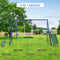 5-In-1 Heavy-Duty Outdoor A-Frame Swing Set With Saucer, Swing, Slide, Seesaw, Glider, And Swing Seat (SAK61472) - Saksby Wholesale - Design