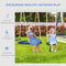 5-In-1 Heavy-Duty Outdoor A-Frame Swing Set With Saucer, Swing, Slide, Seesaw, Glider, And Swing Seat (SAK61472) - Saksby Wholesale - Features