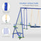 5-In-1 Heavy-Duty Outdoor A-Frame Swing Set With Saucer, Swing, Slide, Seesaw, Glider, And Swing Seat (SAK61472) - Saksby Wholesale - Sturdy Structure