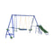 5-In-1 Heavy-Duty Outdoor A-Frame Swing Set With Saucer, Swing, Slide, Seesaw, Glider, And Swing Seat (SAK61472) - Saksby Wholesale - White Background