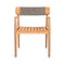5-Piece Acacia Wooden Outdoor Furniture Patio Set With Dining Chairs And Table (SAK70445) - Saksby Wholesale - Chair Front View