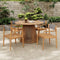 5-Piece Acacia Wooden Outdoor Furniture Patio Set With Dining Chairs And Table (SAK70445) - Saksby Wholesale - Lifestyle