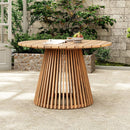 5-Piece Acacia Wooden Outdoor Furniture Patio Set With Dining Chairs And Table (SAK70445) - Saksby Wholesale - Table Design