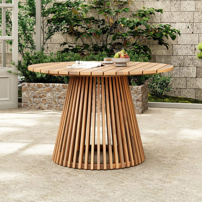 5-Piece Acacia Wooden Outdoor Furniture Patio Set With Dining Chairs And Table (SAK70445) - Saksby Wholesale - Table Design