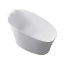 51-Inch Solid Surface Oval Freestanding Bathtub With Seat And Headrest (SAK61983) - Saksby Wholesale - Top Side View