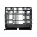 52-Inch Heavy-Duty Dog Crate With Roof Top Escape Proof Design (SAK90267) - Saksby Wholesale - Front View