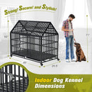52-Inch Heavy-Duty Dog Crate With Roof Top Escape Proof Design (SAK90267) - Saksby Wholesale - Product Dimensions