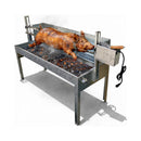 52-Inch Stainless Steel Charcoal Rotisserie Spit Roaster With Wind Shield (SAK37482)  - Saksby Wholesale -  Front Right View