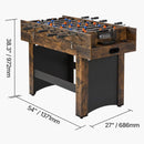 54-Inch 3-In-1 Air Hockey, Ping Pong And Foosball Table Combo (SAK14896) - Saksby Wholesale - Dimensions