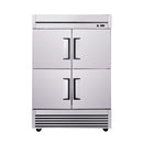 54-Inch 49 Cu.Ft Commercial 6-Shelves Stainless Steel Reach-In Freezer (SAK10247) - Saksby Wholesale - Front View