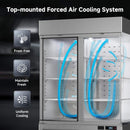 54-Inch Commercial 49 Cu.Ft 2-Door WiFi Refrigerator With Smart App Control (SAK10438) - Saksby Wholesale - Air Cooling System View