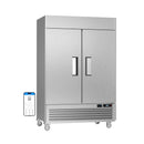 54-Inch Commercial 49 Cu.Ft 2-Door WiFi Refrigerator With Smart App Control (SAK10438) - Saksby Wholesale - Front Left View