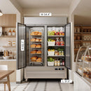 54-Inch Commercial 49 Cu.Ft 2-Door WiFi Refrigerator With Smart App Control (SAK10438) - Saksby Wholesale - Dimensions View