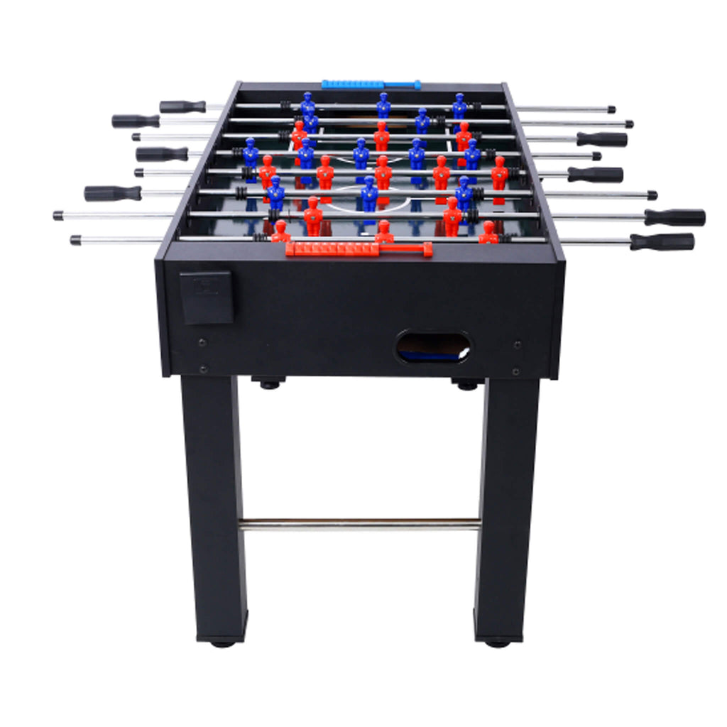 54-Inch Hurricane Light Cherry Foosball Table With Accessories Black (SAK38651) - Saksby Wholesale -Side View