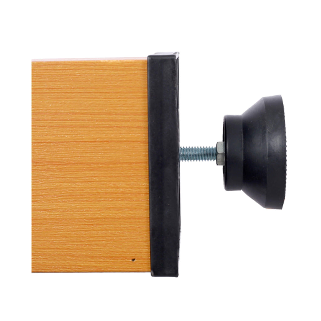 54-Inch Hurricane Light Cherry Foosball Table With Accessories Brown (SAK38651) - Saksby Wholesale -Leg Leveler View