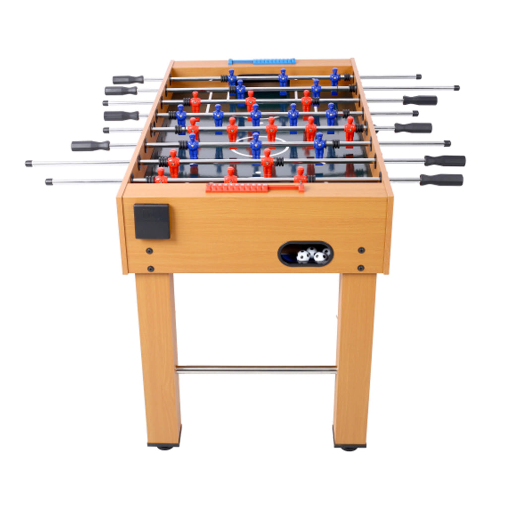 54-Inch Hurricane Light Cherry Foosball Table With Accessories Brown (SAK38651) - Saksby Wholesale -Side View