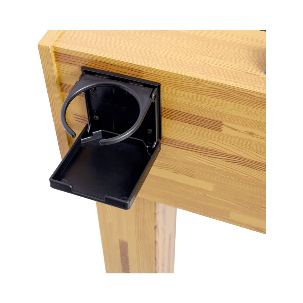 54-Inch Hurricane Light Cherry Foosball Table With Accessories (SAK38651) - Saksby Wholesale - Cup Holder VIew