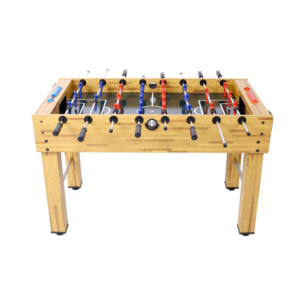 54-Inch Hurricane Light Cherry Foosball Table With Accessories (SAK38651) - Saksby Wholesale - Front View