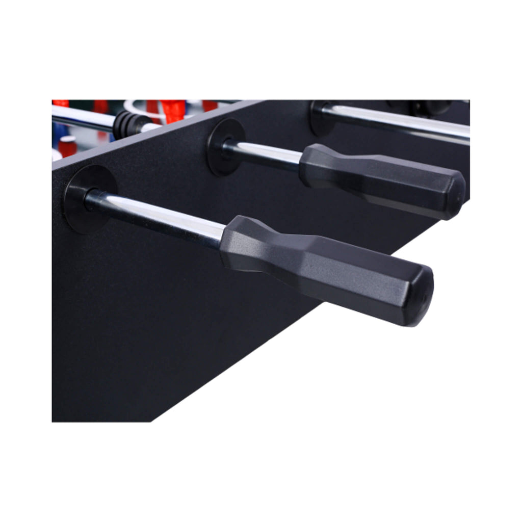 54-Inch Hurricane Light Cherry Foosball Table With Accessories Black (SAK38651) - Saksby Wholesale - Handles