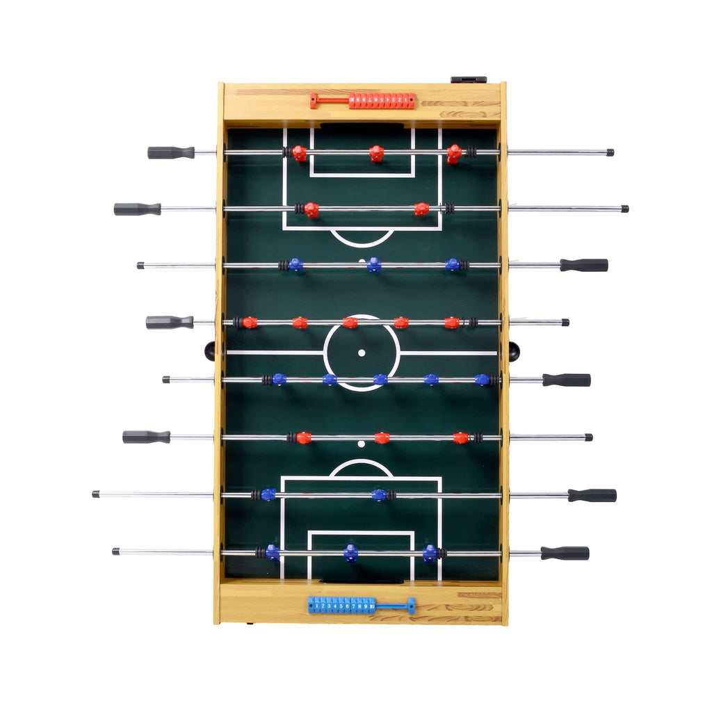 54-Inch Hurricane Light Cherry Foosball Table With Accessories (SAK38651) - Saksby Wholesale - Top View