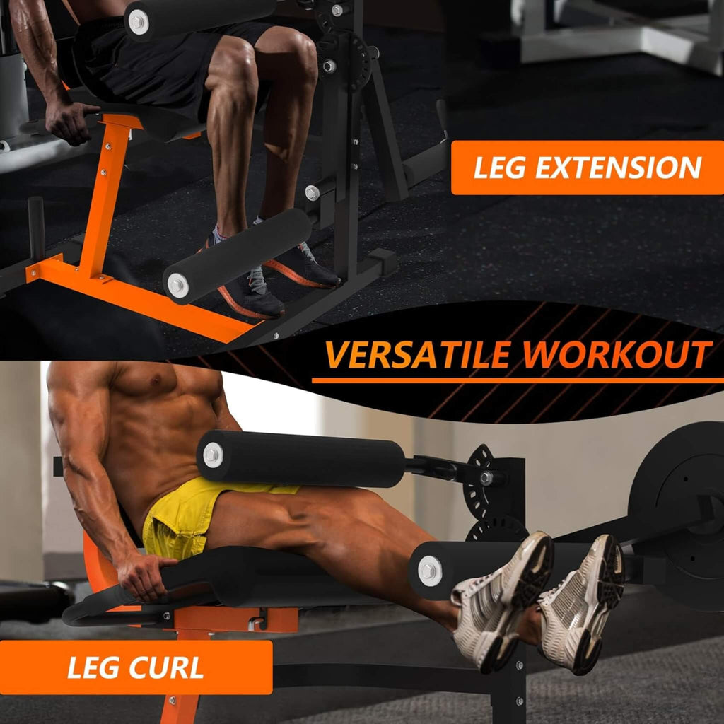 550LBS Adjustable Lower Body Leg Extension And Curl Machine (SAK16390) - Saksby Wholesale - Lifestyle Image For Legs