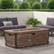 56 Inch Outdoor 50K BTU Wood Pattern Rectangle Gas Burning Fire Pit (SAK43681) - Saksby Wholesale - Daylight Outdoor Lifestyle