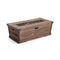 56 Inch Outdoor 50K BTU Wood Pattern Rectangle Gas Burning Fire Pit (SAK43681) - Saksby Wholesale - Side View