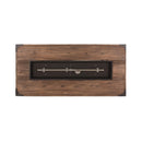 56 Inch Outdoor 50K BTU Wood Pattern Rectangle Gas Burning Fire Pit (SAK43681) - Saksby Wholesale - Top View