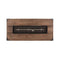 56 Inch Outdoor 50K BTU Wood Pattern Rectangle Gas Burning Fire Pit (SAK43681) - Saksby Wholesale - Top View