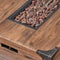 56 Inch Outdoor 50K BTU Wood Pattern Rectangle Gas Burning Fire Pit (SAK43681) - Saksby Wholesale - Wood Details