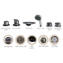 59-Inch 2-Person Luxury Corner Whirlpool Jetted Bathtub (SAK97310) - Saksby Wholesale - Accessories