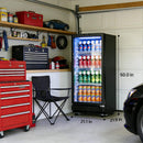 6.0 Cu.Ft Commercial Beverage Refrigerator With Glass Door And Adjustable Shelves (SAK28460) - Saksby Wholesale - Dimensions View