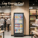 6.0 Cu.Ft Commercial Beverage Refrigerator With Glass Door And Adjustable Shelves (SAK28460) - Saksby Wholesale - Energy Consumption View