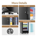 6.0 Cu.Ft Commercial Beverage Refrigerator With Glass Door And Adjustable Shelves (SAK28460) - Saksby Wholesale - Features View