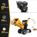 6-Inch 420CC 15HP Gas Wood Chipper Shredder Mulcher With Tow Bar And Safety Stop Bar (SAK42731) - Saksby Wholesale - Specs