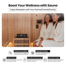 6-Person Outdoor Traditional Carbonized Spruce Barrel Sauna (SAK14672) - Saksby Wholesale - Benefits