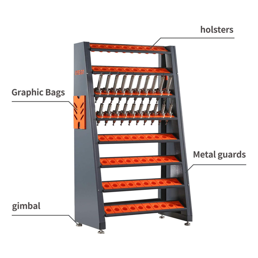 60-Inch Heavy-Duty Multifunction CNC Tool Rack Holder Organizer (SAK80412) - Saksby Wholesale - Functions