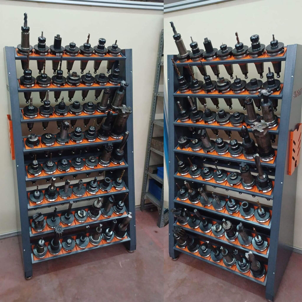 60-Inch Heavy-Duty Multifunction CNC Tool Rack Holder Organizer (SAK80412) - Saksby Wholesale - Storage Display