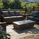 60-Inch Rectangular Outdoor Modern Propane Fire Pit Table With Rain Cover (SAK91273) - Saksby Wholesale -Backyard Lifestyle Image