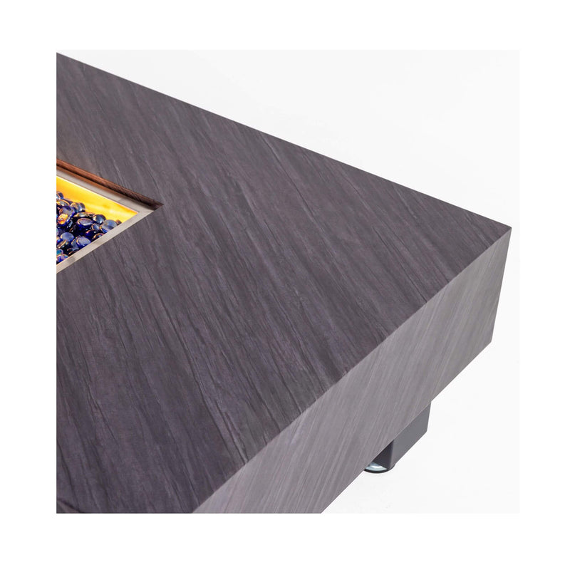 60-Inch Rectangular Outdoor Modern Propane Fire Pit Table With Rain Cover (SAK91273) - Saksby Wholesale - Material Details