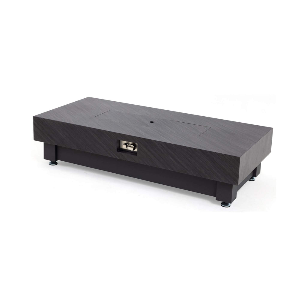 60-Inch Rectangular Outdoor Modern Propane Fire Pit Table With Rain Cover (SAK91273) - Saksby Wholesale - Top Side View Close Lid