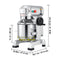 600W Commercial Dough Kneader Bakery Mixer Machine, 15QT (SAK95629) - Saksby Wholesale - Dimensions