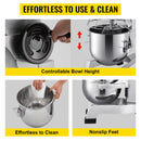 600W Commercial Dough Kneader Bakery Mixer Machine, 15QT (SAK95629) - Saksby Wholesale - Features View