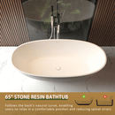 
65 Inch Luxury Freestanding Soaking Bathtub With Overflow And Pop-Up Drain (SAK69451) - Saksby Wholesale - Focus Details