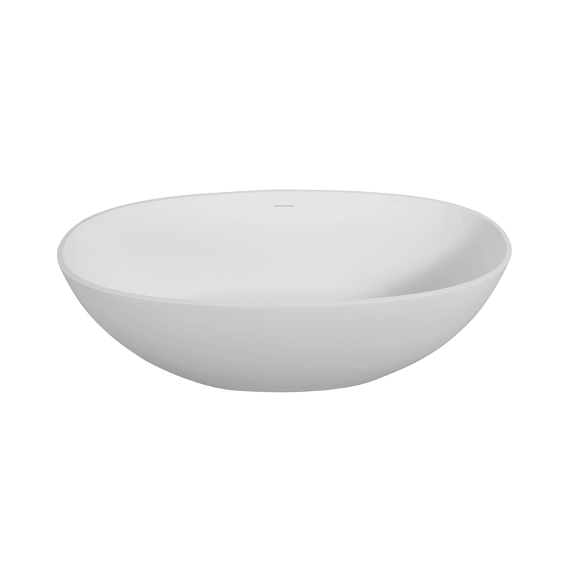 65 Inch Luxury Freestanding Soaking Bathtub With Overflow And Pop-Up Drain (SAK69451) - Saksby Wholesale - Front View