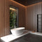 65 Inch Luxury Freestanding Soaking Bathtub With Overflow And Pop-Up Drain (SAK69451) - Saksby Wholesale - Side View Actual Display